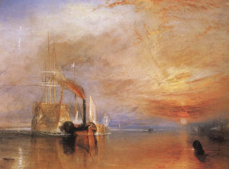 J.M.W. Turner The Fighting Temeraire tugged to her last Berth to be broken up 1838 oil painting image